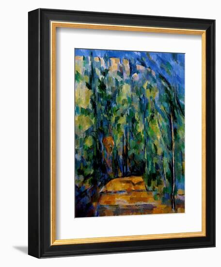 Path in the Forest, 1902-06-Paul Cézanne-Framed Giclee Print