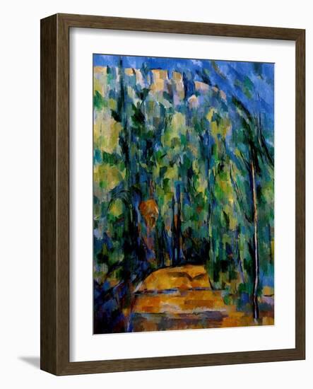 Path in the Forest, 1902-06-Paul Cézanne-Framed Giclee Print