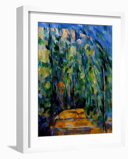 Path in the Forest, 1902-06-Paul Cézanne-Framed Giclee Print