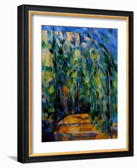 Path in the Forest, 1902-06-Paul Cézanne-Framed Giclee Print