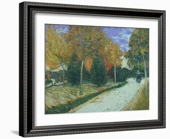 Path in the Park at Arles, c.1888-Vincent van Gogh-Framed Giclee Print