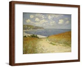 Path in the Wheat at Pourville, 1882-Claude Monet-Framed Giclee Print