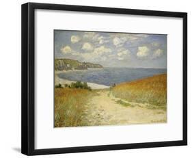 Path in the Wheat at Pourville, 1882-Claude Monet-Framed Giclee Print