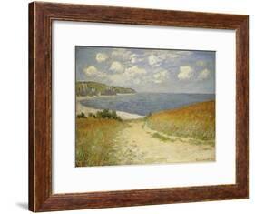 Path in the Wheat at Pourville, 1882-Claude Monet-Framed Giclee Print