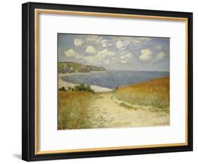 Path in the Wheat at Pourville, 1882-Claude Monet-Framed Giclee Print
