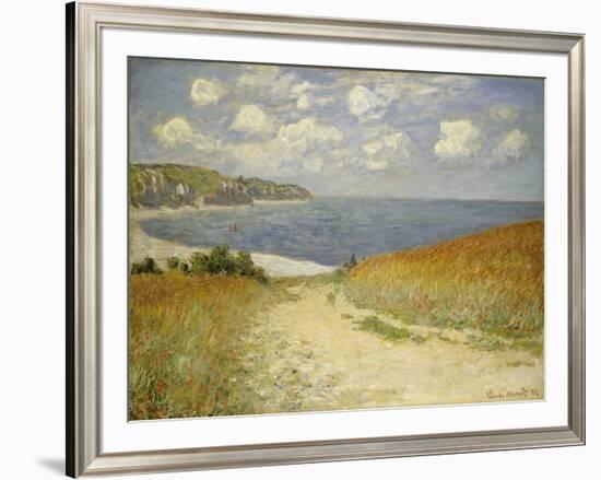 Path in the Wheat at Pourville, 1882-Claude Monet-Framed Giclee Print