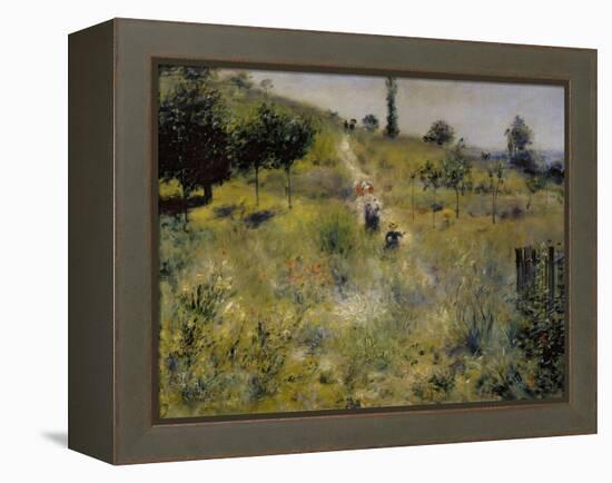 Path Leading Through Tall Grass-Pierre-Auguste Renoir-Framed Premier Image Canvas