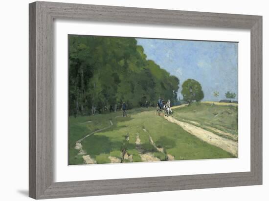 Path Near the Parc De Courances; Chemin Pres Du Parc De Courances, 1868-Alfred Sisley-Framed Giclee Print