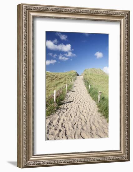 Path Through Dunes, Sylt, North Frisian Islands, Nordfriesland, Schleswig Holstein, Germany, Europe-Markus Lange-Framed Photographic Print