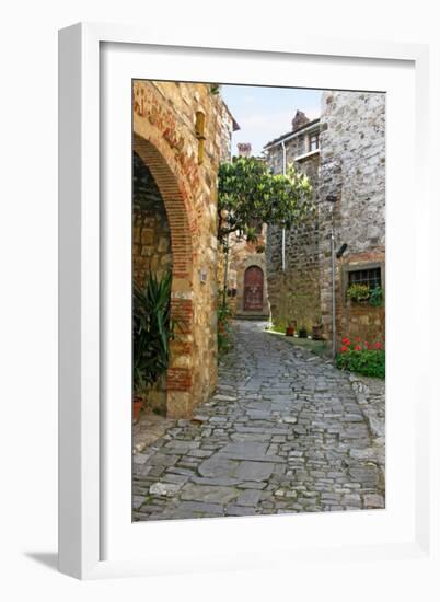 Path through Montefiorale-Igor Maloratsky-Framed Art Print