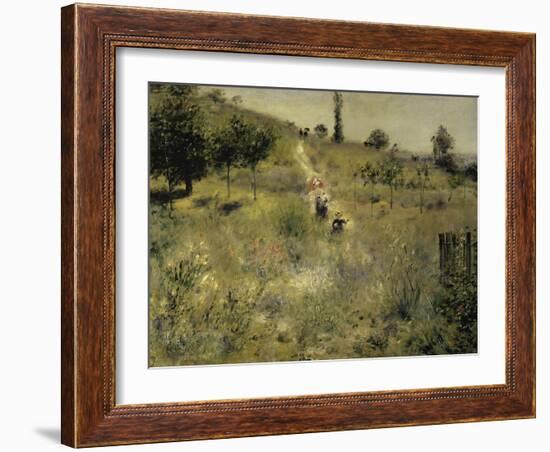 Path Through the Tall Grasses-Pierre-Auguste Renoir-Framed Giclee Print