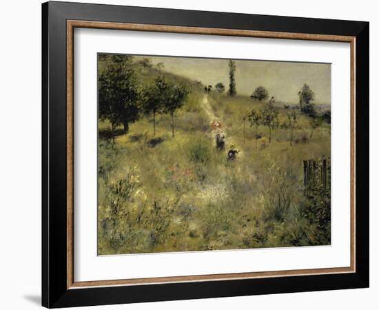 Path Through the Tall Grasses-Pierre-Auguste Renoir-Framed Giclee Print