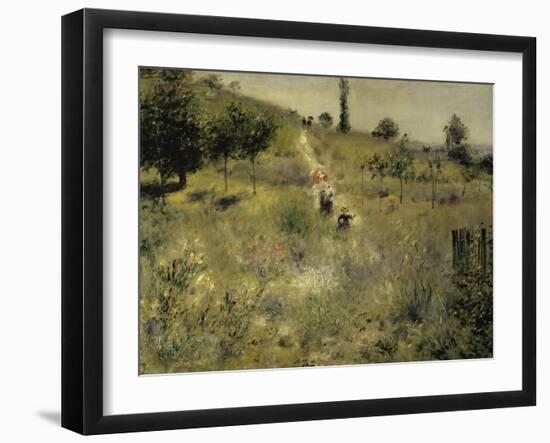 Path Through the Tall Grasses-Pierre-Auguste Renoir-Framed Giclee Print