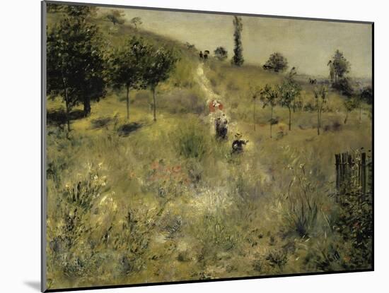 Path Through the Tall Grasses-Pierre-Auguste Renoir-Mounted Giclee Print