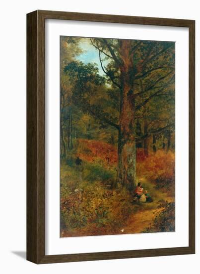 Path Through The Wood, 1857-Thomas Creswick-Framed Giclee Print