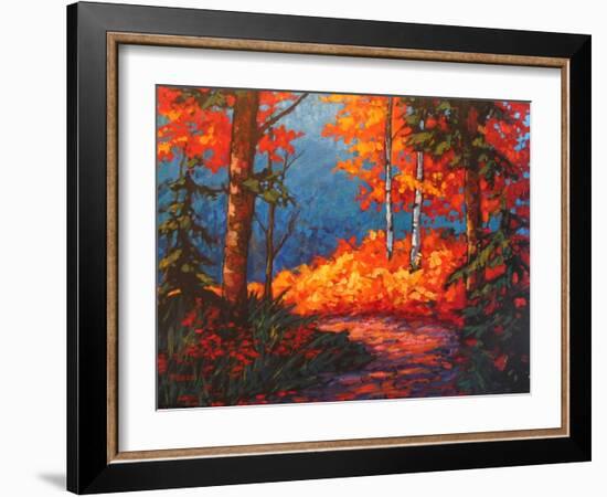 Path to Kaaterskill Falls in Autumn-Patty Baker-Framed Art Print