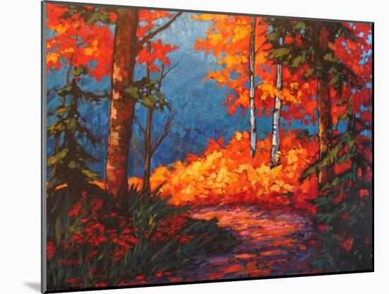 Path to Kaaterskill Falls in Autumn-Patty Baker-Mounted Art Print