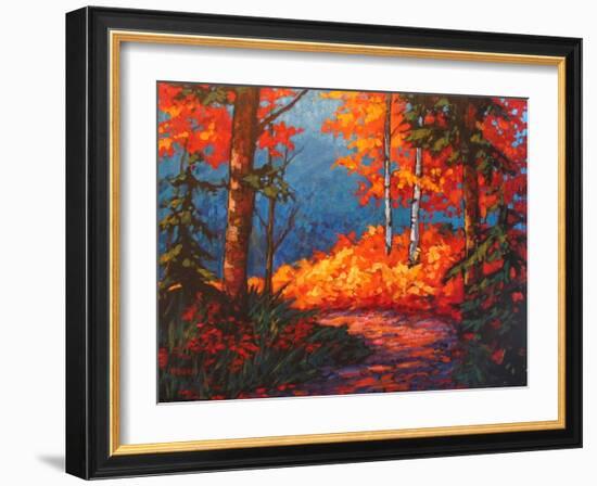 Path to Kaaterskill Falls in Autumn-Patty Baker-Framed Art Print