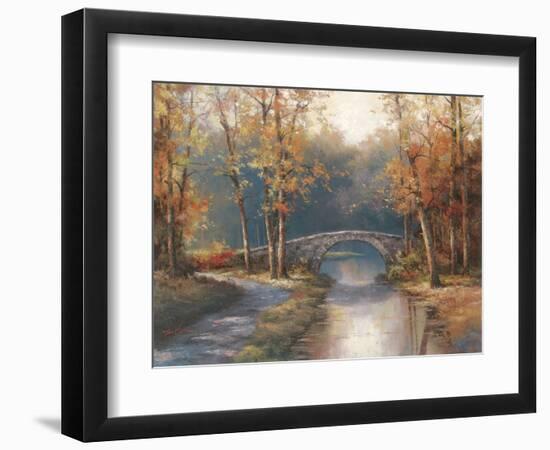 Path to Stone Bridge-TC Chiu-Framed Art Print