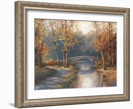 Path to Stone Bridge-TC Chiu-Framed Art Print