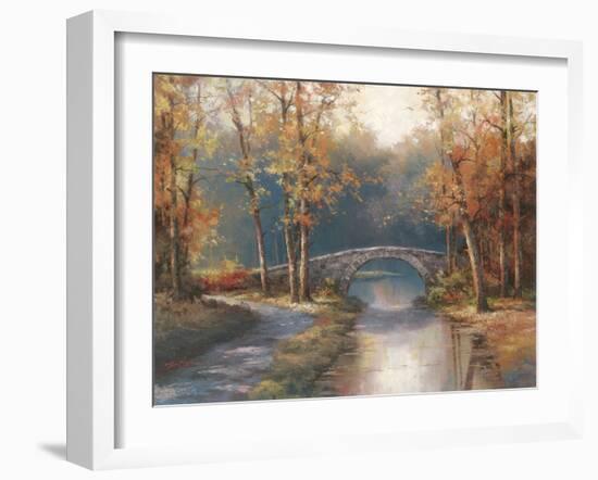 Path to Stone Bridge-TC Chiu-Framed Art Print