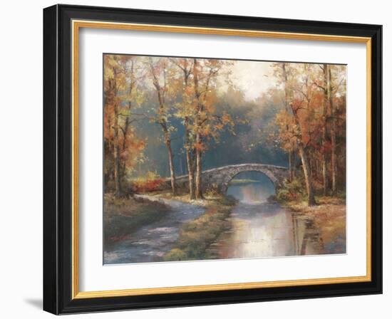 Path to Stone Bridge-TC Chiu-Framed Art Print