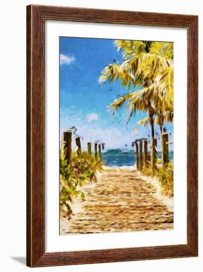 Path to the Beach II - In the Style of Oil Painting-Philippe Hugonnard-Framed Giclee Print