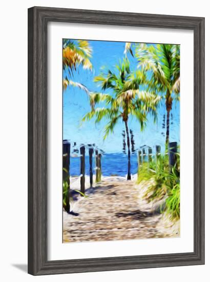 Path to the Beach III - In the Style of Oil Painting-Philippe Hugonnard-Framed Giclee Print