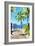 Path to the Beach III - In the Style of Oil Painting-Philippe Hugonnard-Framed Giclee Print