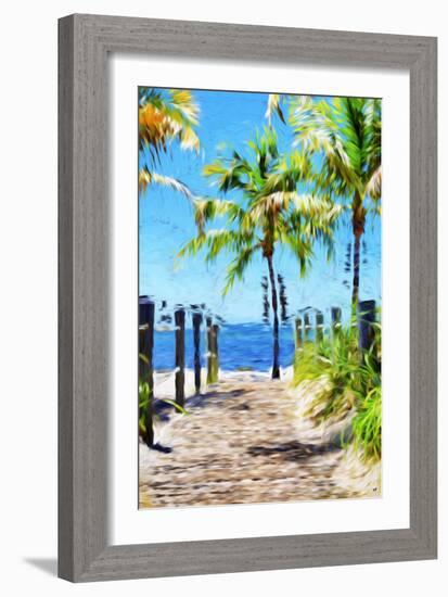 Path to the Beach III - In the Style of Oil Painting-Philippe Hugonnard-Framed Giclee Print