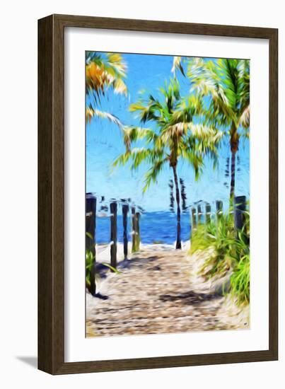 Path to the Beach III - In the Style of Oil Painting-Philippe Hugonnard-Framed Giclee Print