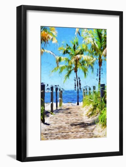 Path to the Beach III - In the Style of Oil Painting-Philippe Hugonnard-Framed Giclee Print