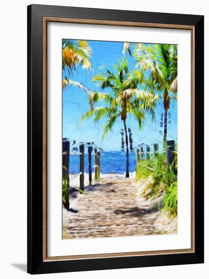 Path to the Beach III - In the Style of Oil Painting-Philippe Hugonnard-Framed Giclee Print