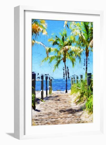 Path to the Beach III - In the Style of Oil Painting-Philippe Hugonnard-Framed Giclee Print