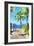 Path to the Beach III - In the Style of Oil Painting-Philippe Hugonnard-Framed Giclee Print