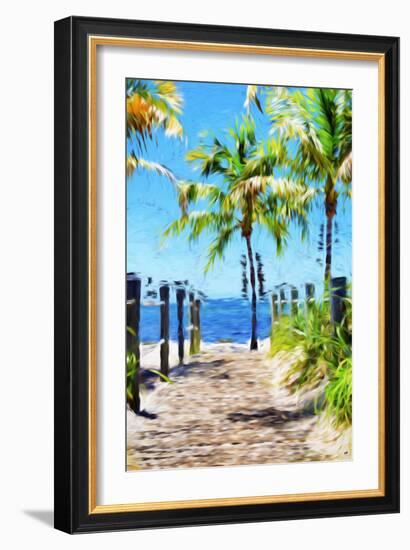 Path to the Beach III - In the Style of Oil Painting-Philippe Hugonnard-Framed Giclee Print