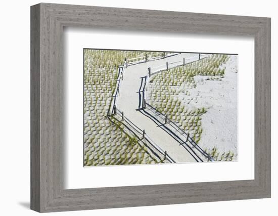 Path to the Beach in Atlantic City.-Jon Hicks-Framed Photographic Print