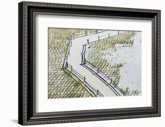 Path to the Beach in Atlantic City.-Jon Hicks-Framed Photographic Print