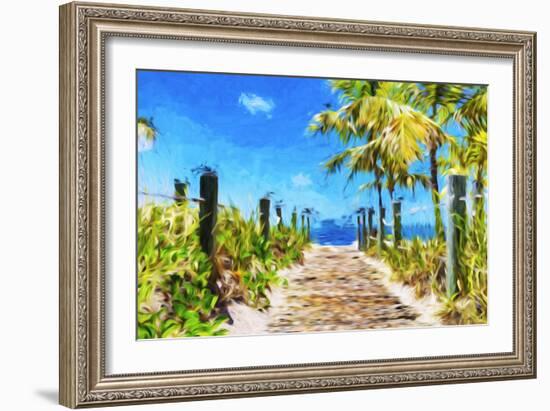 Path to the Beach - In the Style of Oil Painting-Philippe Hugonnard-Framed Giclee Print