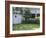 Path to the Garden Gate Lined with Daylilies-null-Framed Photographic Print