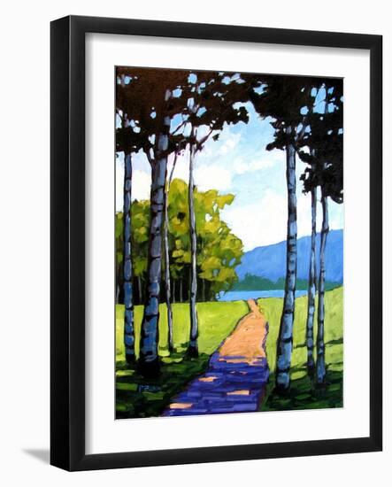 Path to the Hudson River-Patty Baker-Framed Art Print