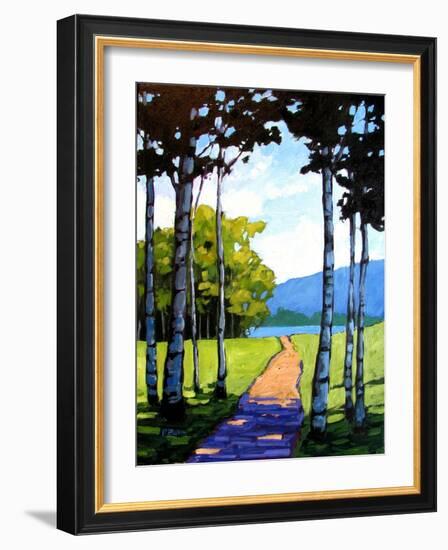 Path to the Hudson River-Patty Baker-Framed Art Print