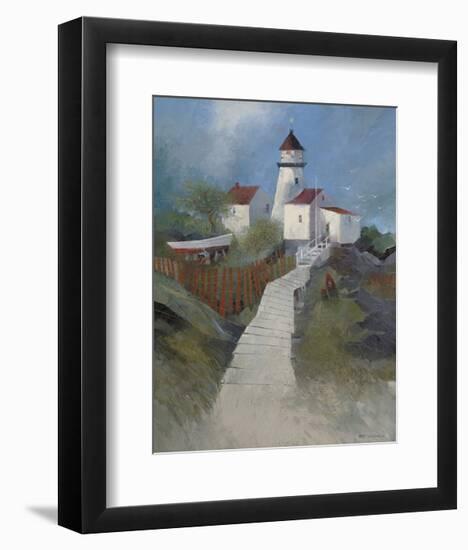 Path to the Lighthouse-Albert Swayhoover-Framed Art Print