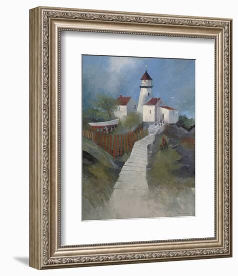 Path to the Lighthouse-Albert Swayhoover-Framed Art Print