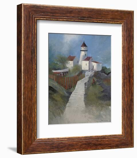 Path to the Lighthouse-Albert Swayhoover-Framed Art Print