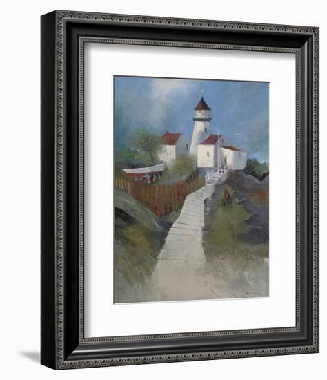 Path to the Lighthouse-Albert Swayhoover-Framed Art Print