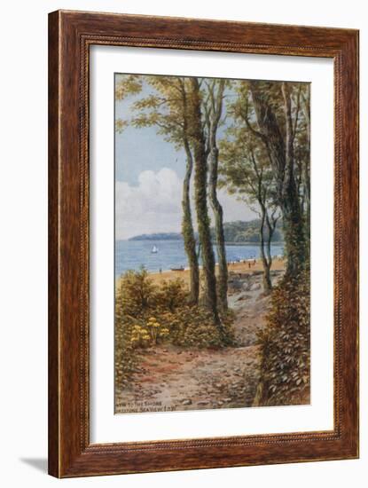 Path to the Shore, Sea View, Isle of Wight-Alfred Robert Quinton-Framed Giclee Print