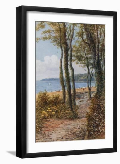 Path to the Shore, Sea View, Isle of Wight-Alfred Robert Quinton-Framed Giclee Print