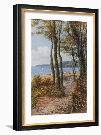 Path to the Shore, Sea View, Isle of Wight-Alfred Robert Quinton-Framed Giclee Print