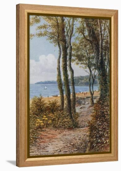 Path to the Shore, Sea View, Isle of Wight-Alfred Robert Quinton-Framed Premier Image Canvas